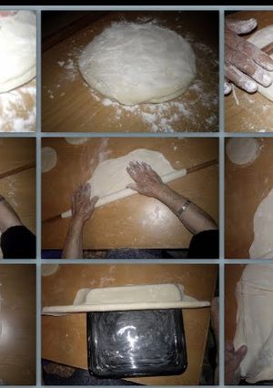 A picture of Phyllo dough.