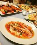 Easy Acqua Pazza with Cod and Shrimp Heads