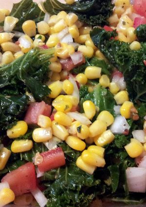 A picture of Kale side Dish.