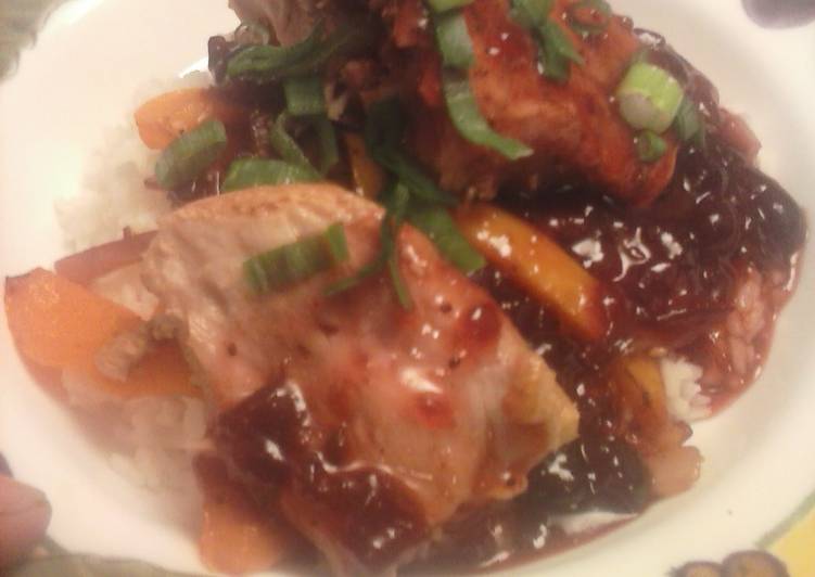 Brad's cranberry sweet n sour pork