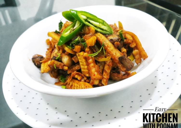 Stir Fried Chilli Baby Corns