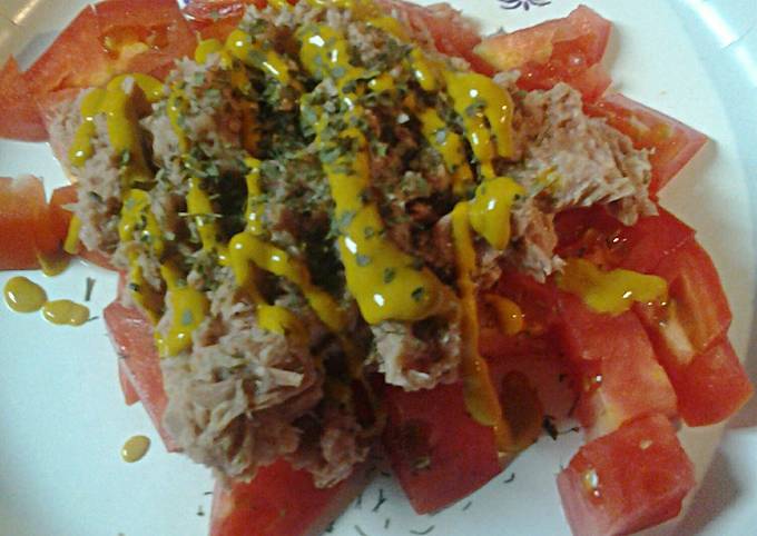 Recipe of Homemade Tuna and Tomatoes