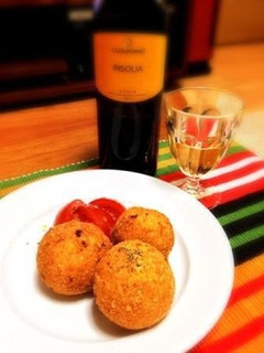A picture of Saffron Arancini.