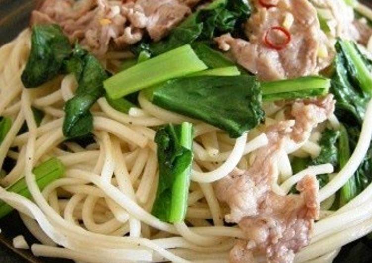 Steps to Prepare Homemade Asian Somen Noodle Chanpuru with Fish Sauce