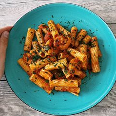 Very tasty schrimp pasta 🍝🦐 A picture of Very tasty schrimp pasta 🍝🦐.