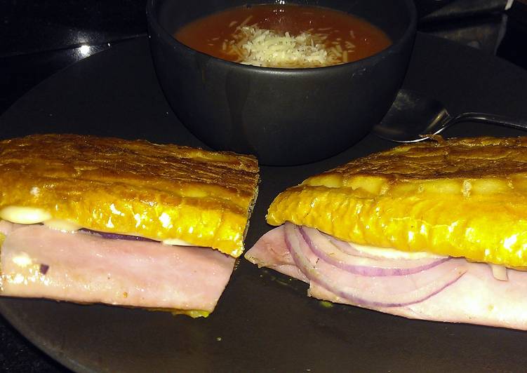 Simple Way to Prepare Super Quick Homemade Yummy Grilled Ham n Cheese