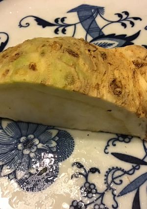 A picture of California Farm Forever Celeriac and Celery Tops.