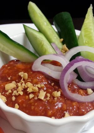 A picture of Peanut Chili Sauce / Vegan.