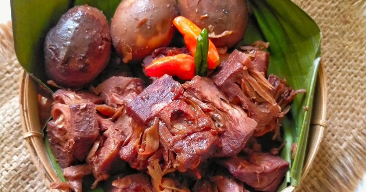 278. Gudeg Telur Khas Yogya Simpel (Legit, Coklat, Kering)