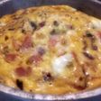 Frittata de jamón y queso