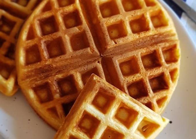 3 steps Waffles Recipe