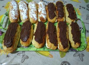 Foto principal de Pepitos de crema y chocolate con thermomix