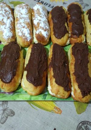 Una foto de Pepitos de crema y chocolate con thermomix