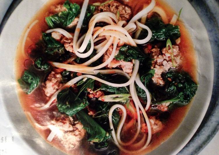 Easy Spicy Pork &amp; Collard Greens Soup