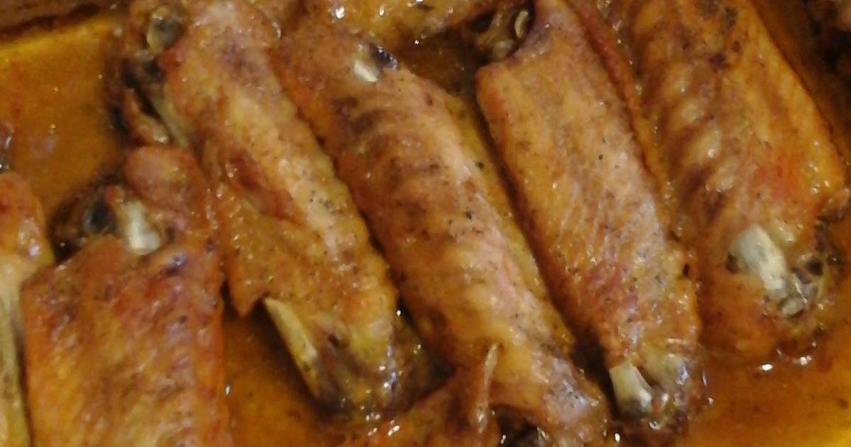 Baked Turkey Wings Recipe By Hunnybunnny1 Cookpad