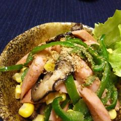 A picture of Stir Fried Fish Sausages with Sesame Flavor.
