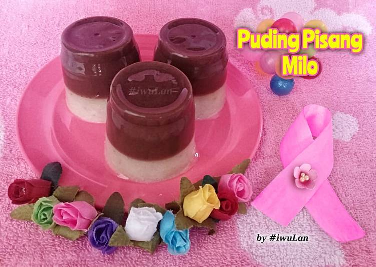 Puding Pisang Milo