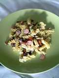 HotDog Sausages with Penne and Sultanas