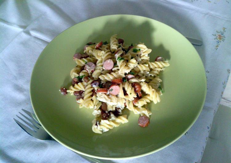 Recipe of Any-night-of-the-week HotDog Sausages with Penne and Sultanas