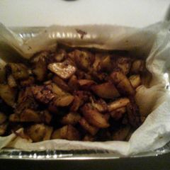 A picture of Fried Potatoes with Onions.