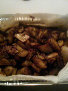 A picture of Fried Potatoes with Onions.