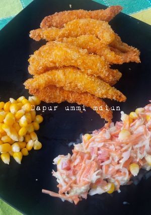 Foto resep Udang Goreng + Salad