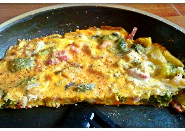 Recipe of Homemade broccoli and brussel sprout omelette