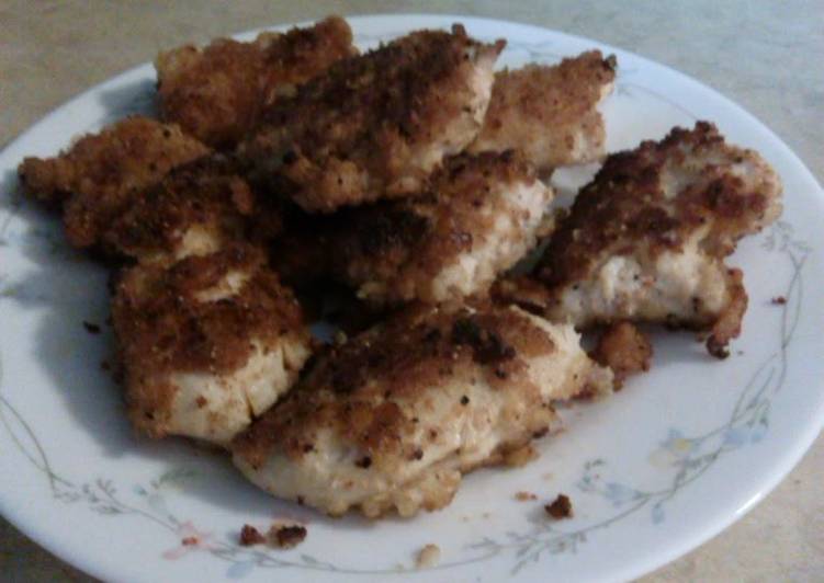 Recipe: Yummy Cracker Breaded Chicken