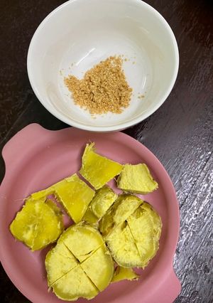 Hình của món Khoai lang và muối mè.