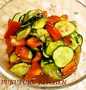 Easy Way Make Recipe A Summery Lemon Taste! Cucumber and Tomato Salad in Sesame Seed Vinaigrette that is So Delicious, Tasty}