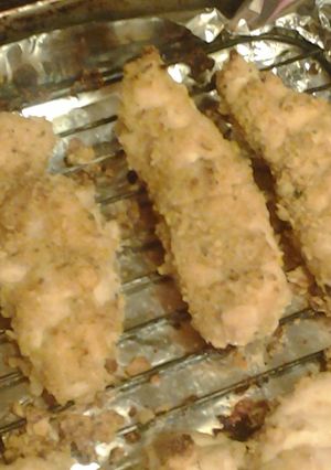 A picture of Oven fried ranch chicken tenders.