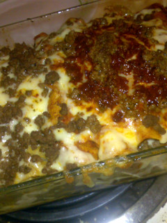 A picture of Enchiladas.