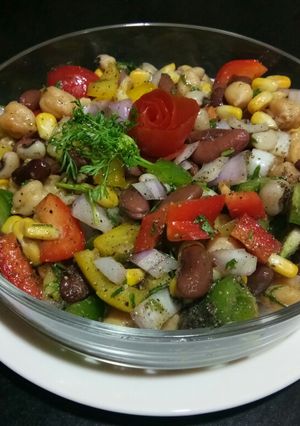 A picture of Mexican Beans Salad.