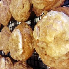 A picture of Pumpkin Cream Cheese Streusel Muffins.