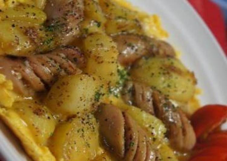 Steps to Prepare Homemade German Potato Omelette