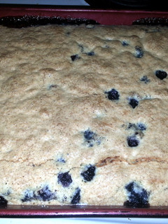 A picture of Blueberry cobbler.