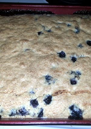 A picture of Blueberry cobbler.