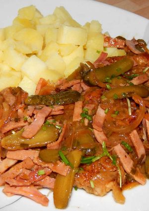 Sertésszelet hentes módra recept fotója