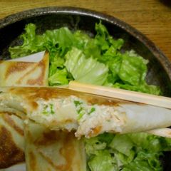 A picture of Falafel Tofu Spring Rolls.