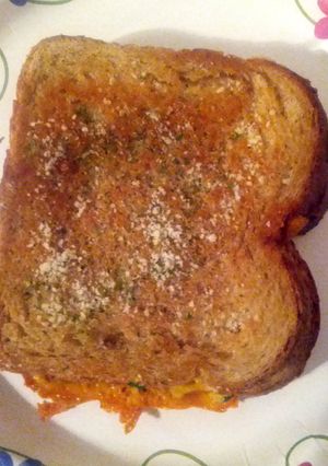 A picture of fancy grilled cheese.