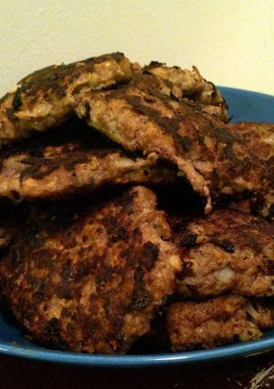 A picture of Hamburger patties.