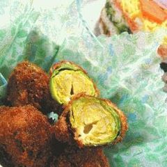 A picture of Brussels Sprouts and Cheese Fry.