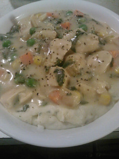 A picture of Chicken a La Queen.
