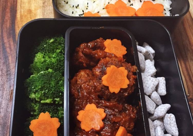 Simple Way to Prepare Super Quick Homemade Cuban Meatballs Bento