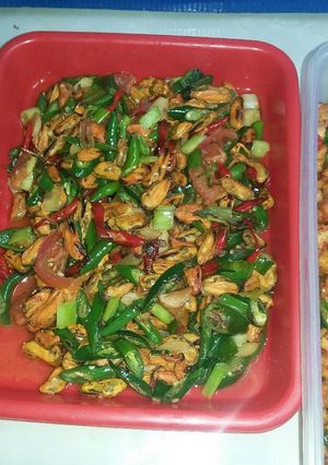 Foto resep Tumis kerang cabe ijo