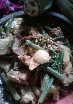 Foto resep Rujak sayur minus lontong
