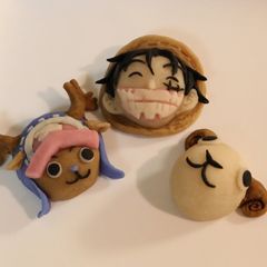 A picture of One Piece Nerikiri (Rice Dough & Sweet Bean Paste) Snacks.