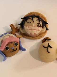 A picture of One Piece Nerikiri (Rice Dough & Sweet Bean Paste) Snacks.