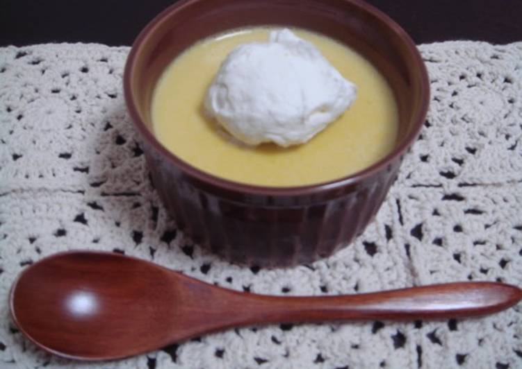 Simple Way to Make Homemade Simple! Kabocha Squash Pudding
