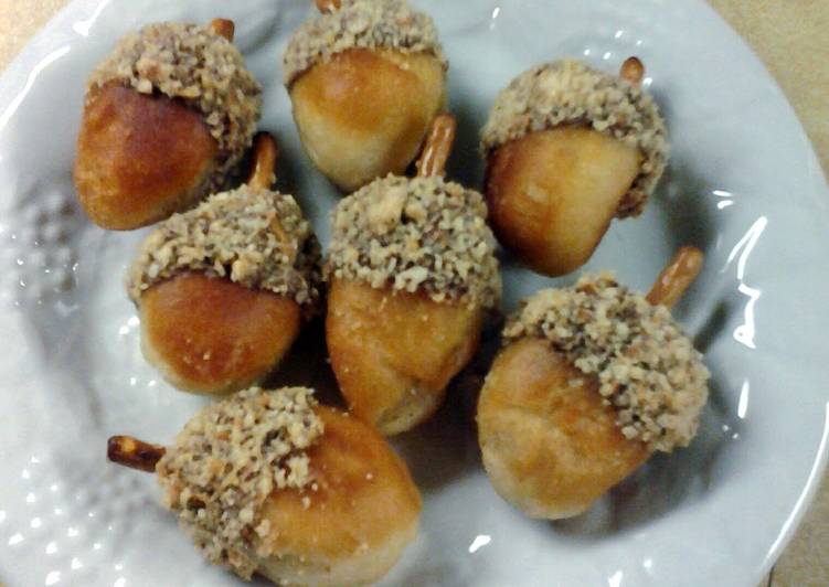Simple Way to Make Quick Acorn Donuts